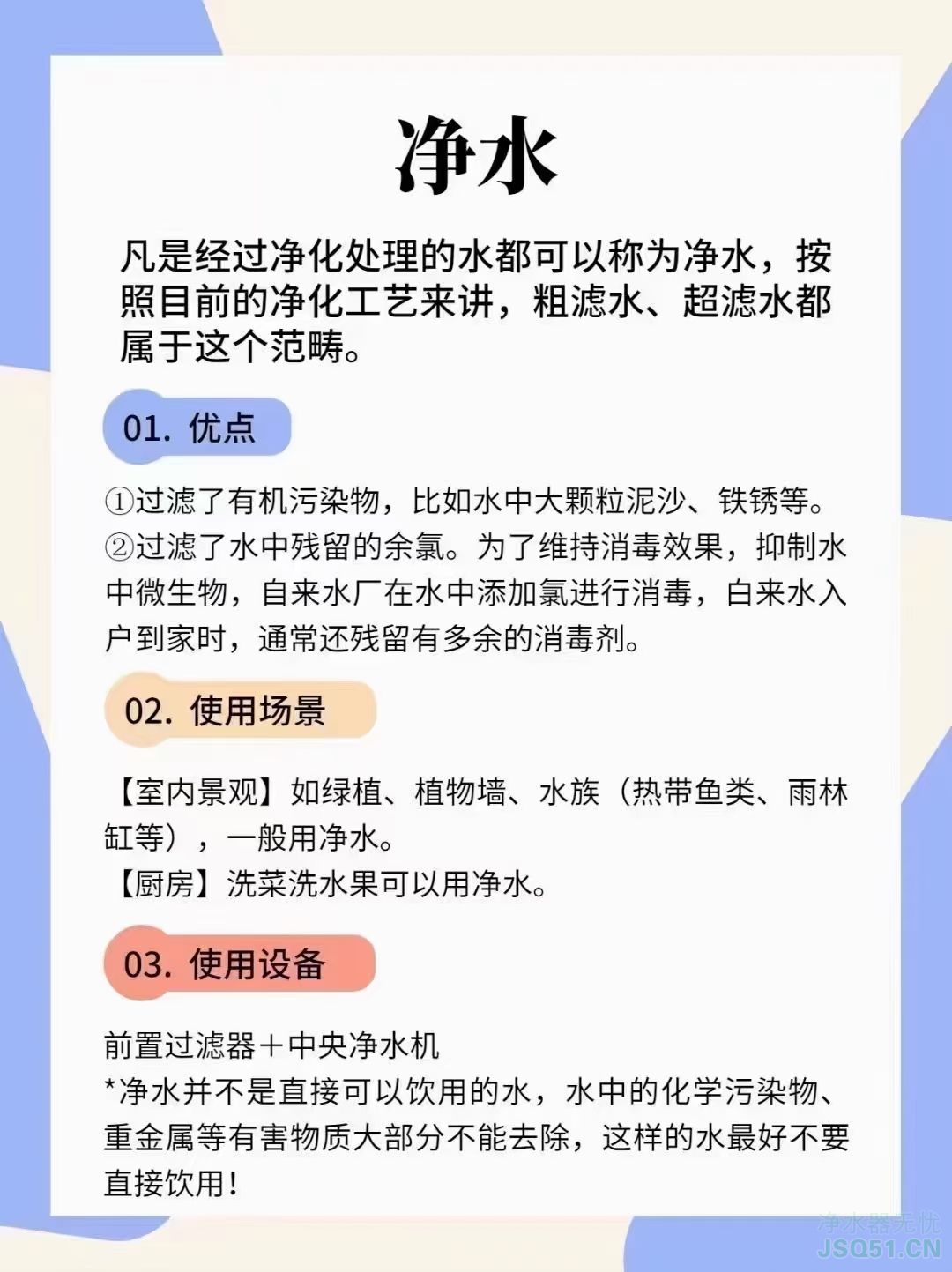 净水、软水、直饮水都是什么水？