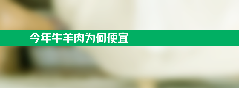 牛羊肉为何便宜了？供给持续增长、消费需求增长趋缓