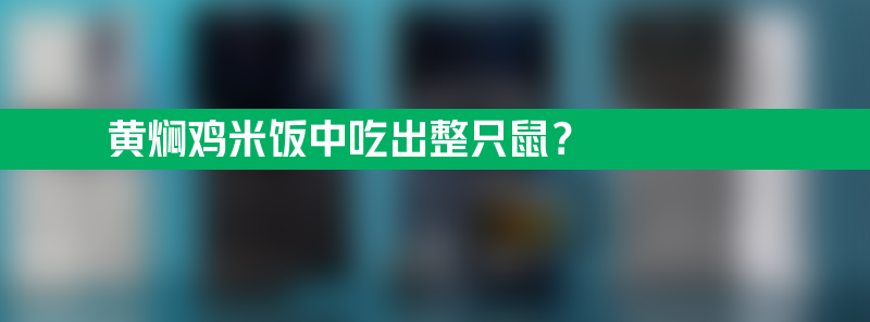 黄焖鸡米饭中吃出整只鼠？企业回应：全国门店自查自纠