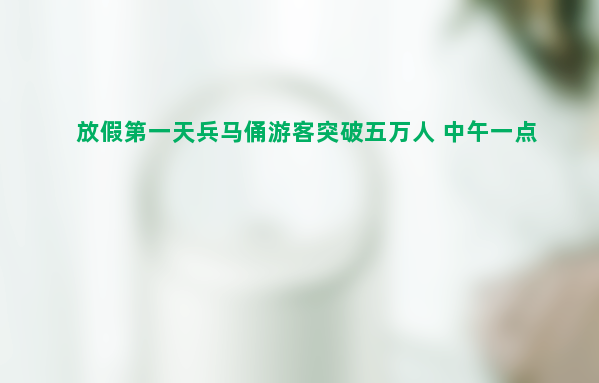 放假第一天兵马俑游客突破五万人 中午一点游客数超五万