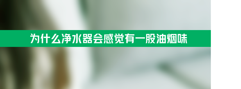 为什么净水器会感觉有一股油烟味？