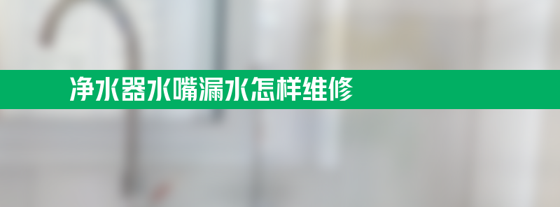 净水器水嘴漏水怎样维修 净水机漏水怎么修步骤