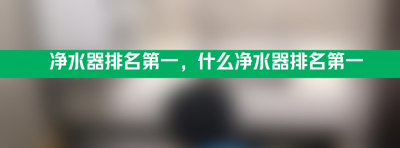 净水器排名第一 什么净水器排名第一