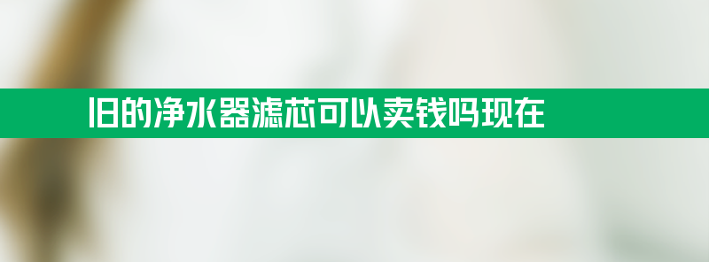 旧的净水器滤芯可以卖钱吗 旧的净水器滤芯可以卖钱吗现在