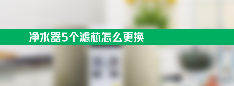 净水器5个滤芯怎么更换 净水器5个滤芯怎么更换的