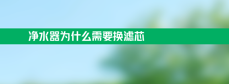 净水器为什么需要换滤芯？看完这篇文章就明白了