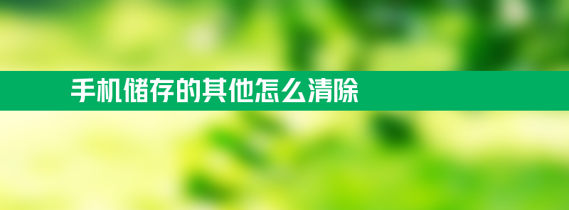 手机储存的其他怎么清除 手机内存空间不够该怎么删除系统文件