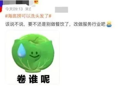 海底捞可以洗头发了 要卷死同行的节奏