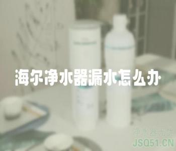 海尔净水器漏水怎么办