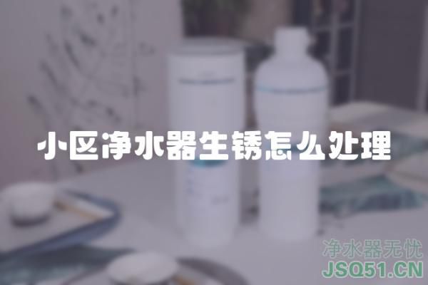 小区净水器生锈怎么处理