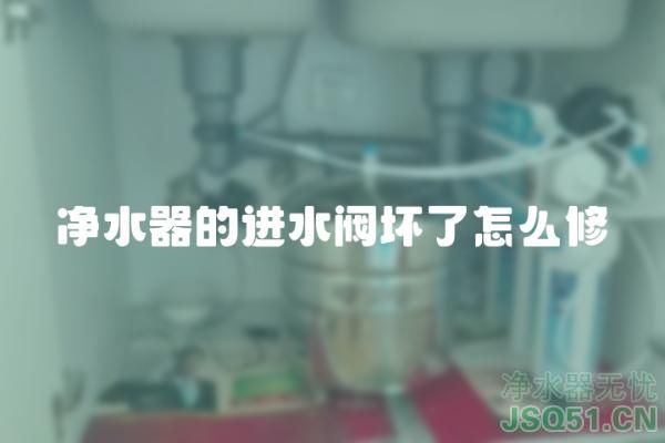 净水器的进水阀坏了怎么修