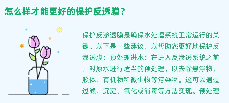 怎么样才能更好的保护反透膜？